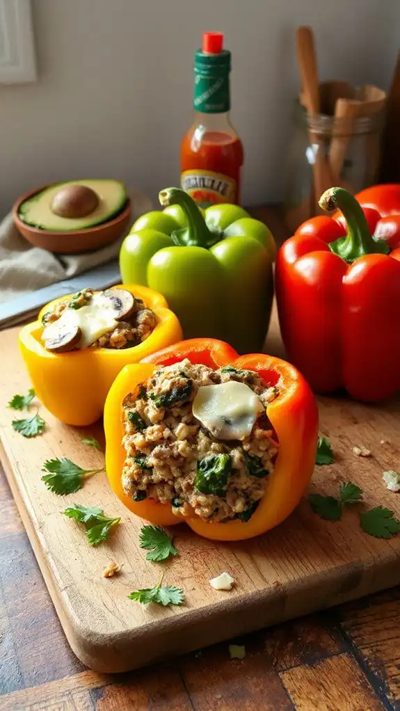 oatmeal filled bell peppers recipe