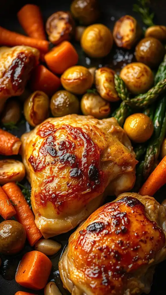 one pan chicken and vegetables