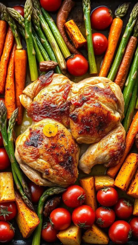 one pan chicken with vegetables
