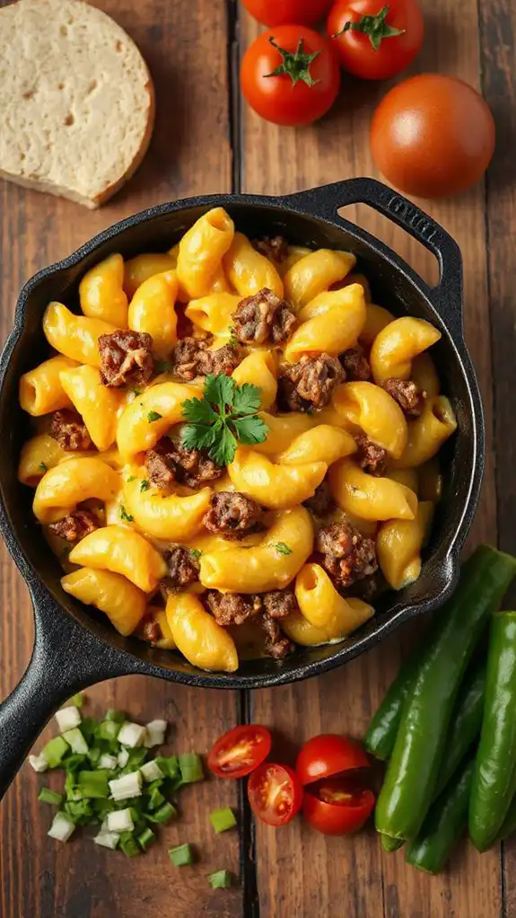 one pan hamburger macaroni dish