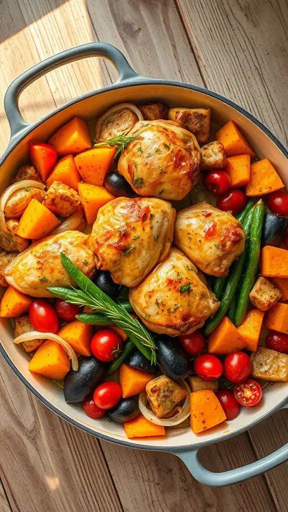 one pan meal with vegetables