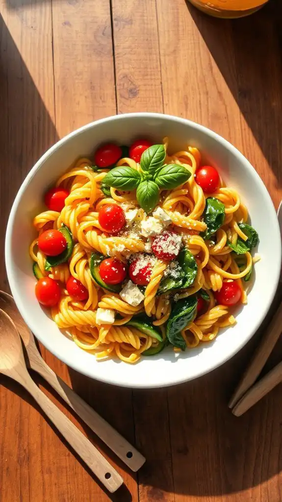 one pot vegetable pasta recipe one pot vegetable pasta recipe