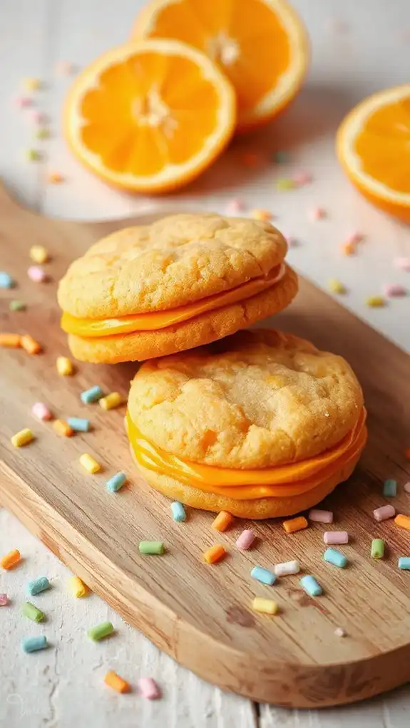 orange creamsicle cookie treats