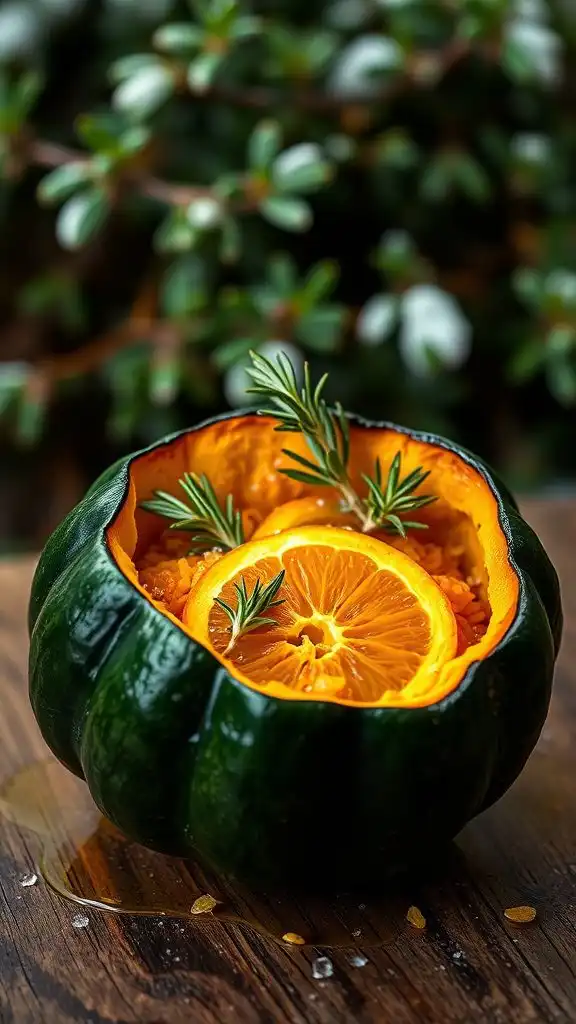 orange filled acorn squash recipe