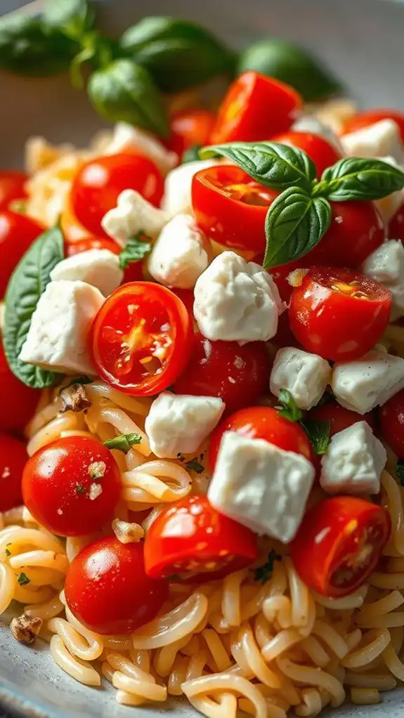orzo mozzarella basil salad orzo mozzarella basil salad