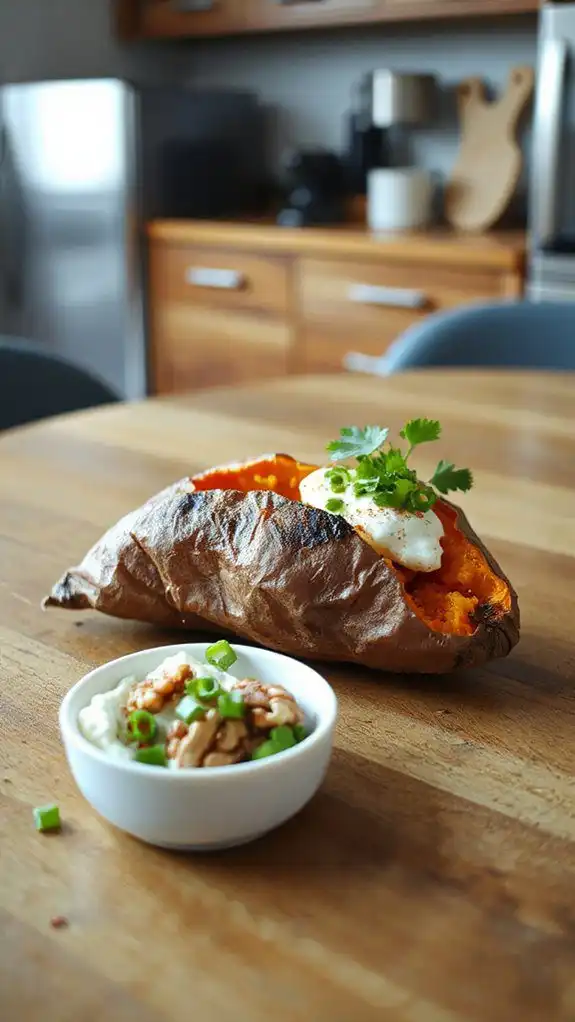 oven roasted sweet potato dish