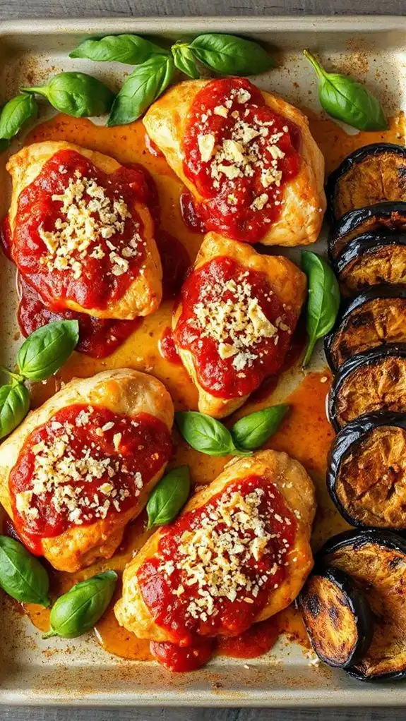 parmesan chicken with eggplant