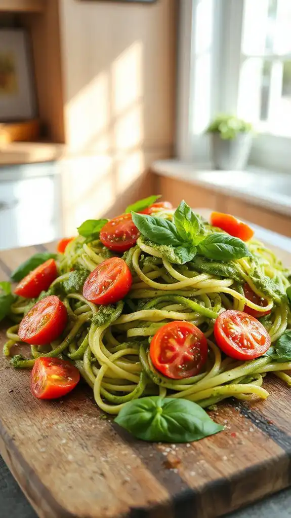 pasta alternative with pesto