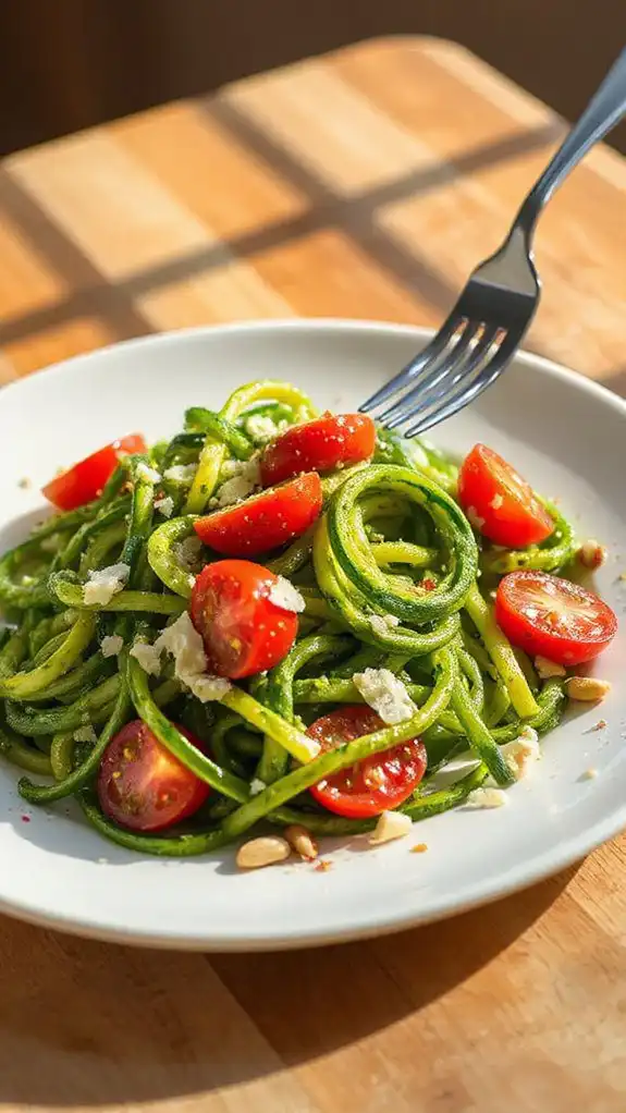 pasta alternative with pesto