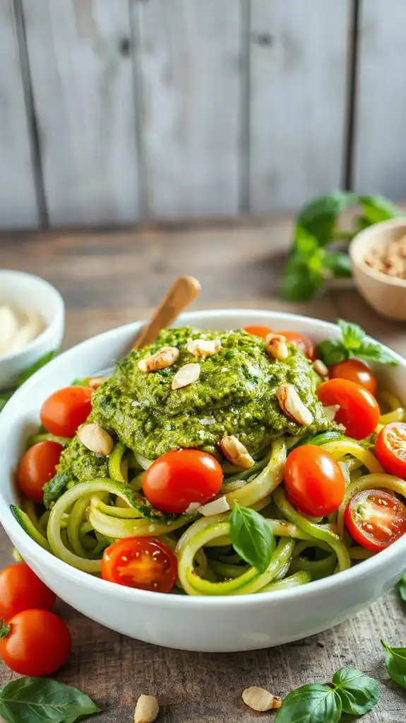 pasta alternative with pesto pasta alternative with pesto