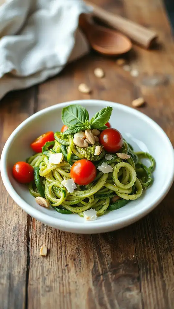 pasta alternative with pesto