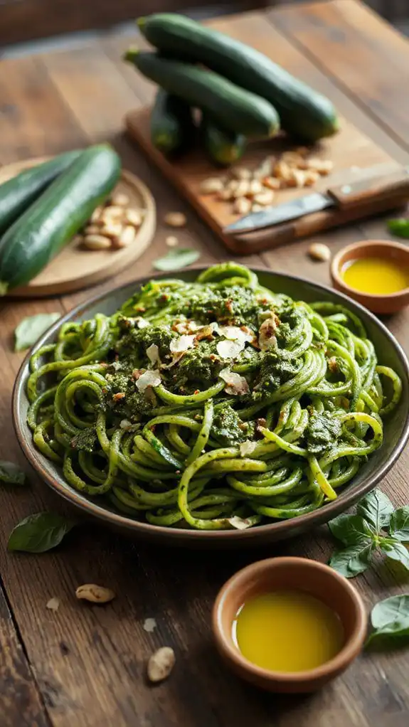 pasta alternative with pesto