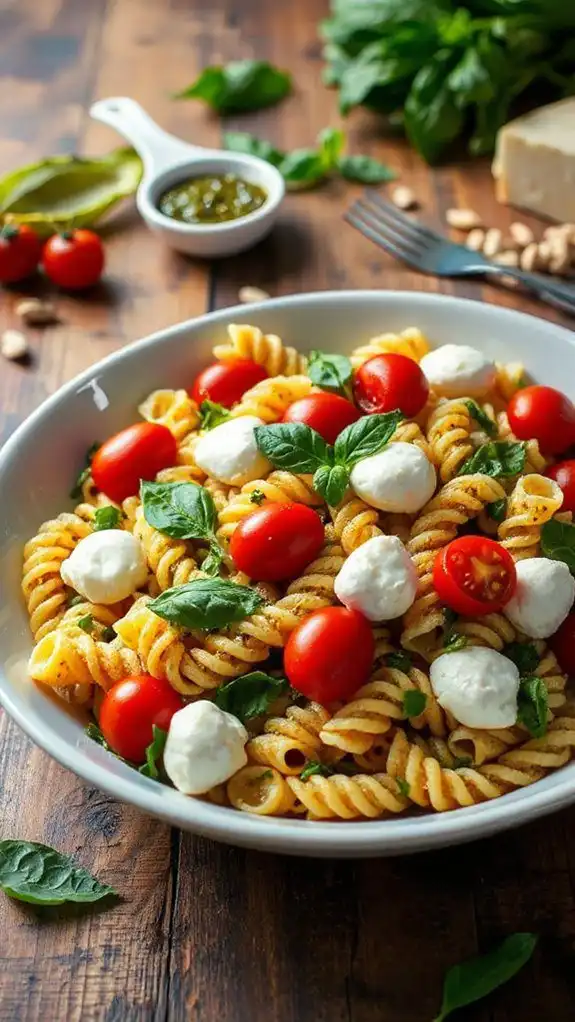 pasta salad with pesto