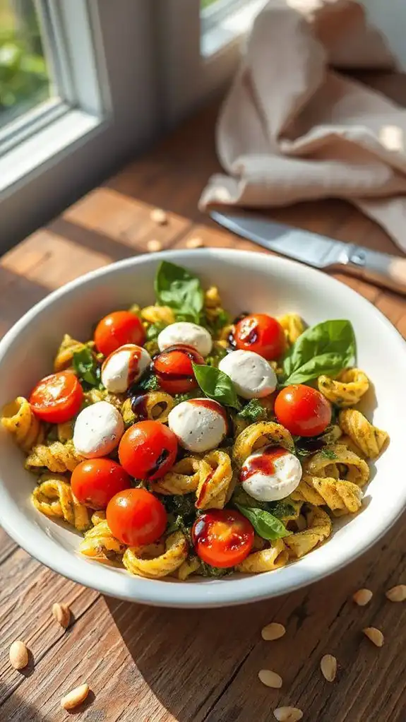 pasta salad with pesto