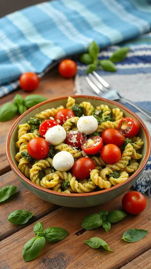pasta salad with pesto