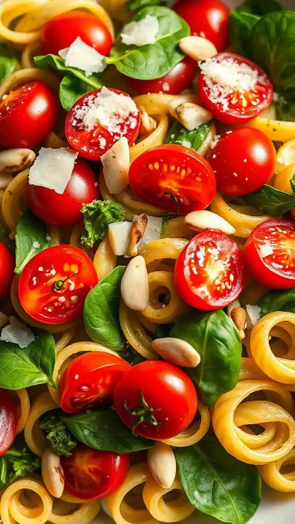 pasta salad with pesto