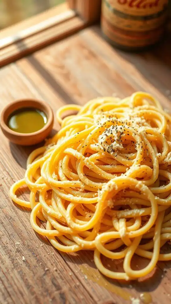 pasta with cheese and pepper