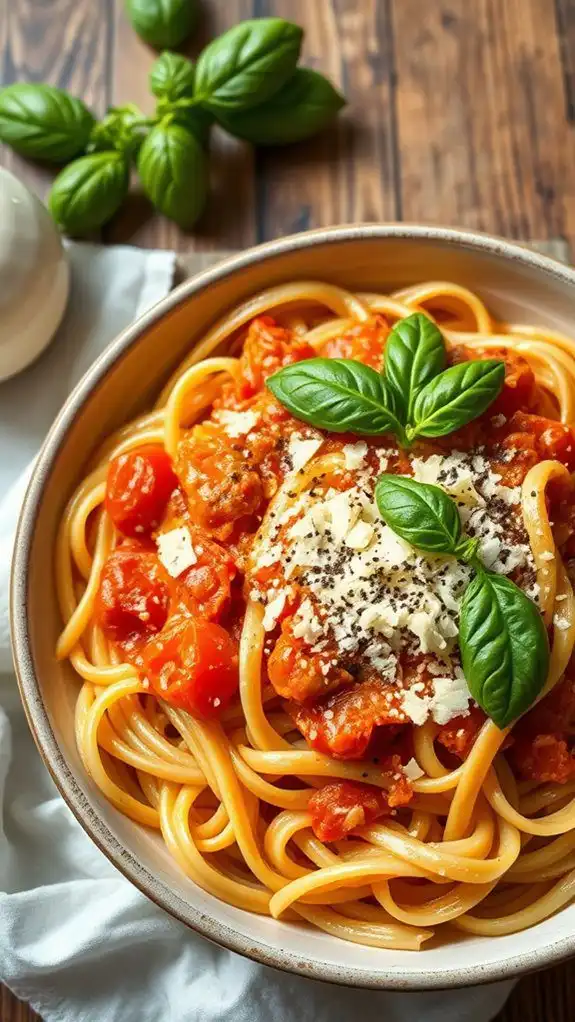 pasta with tomato basil