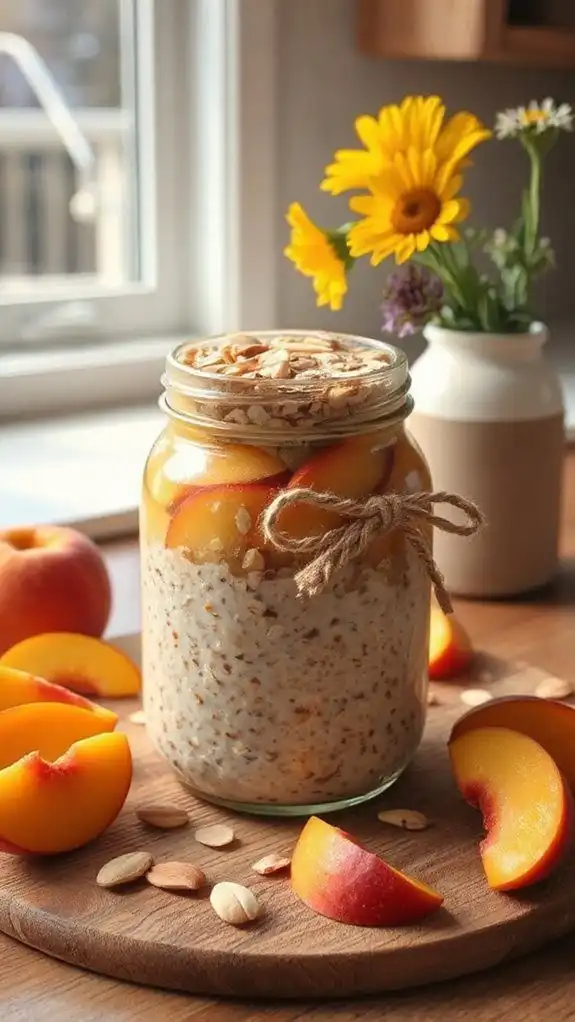 peach almond oatmeal recipe