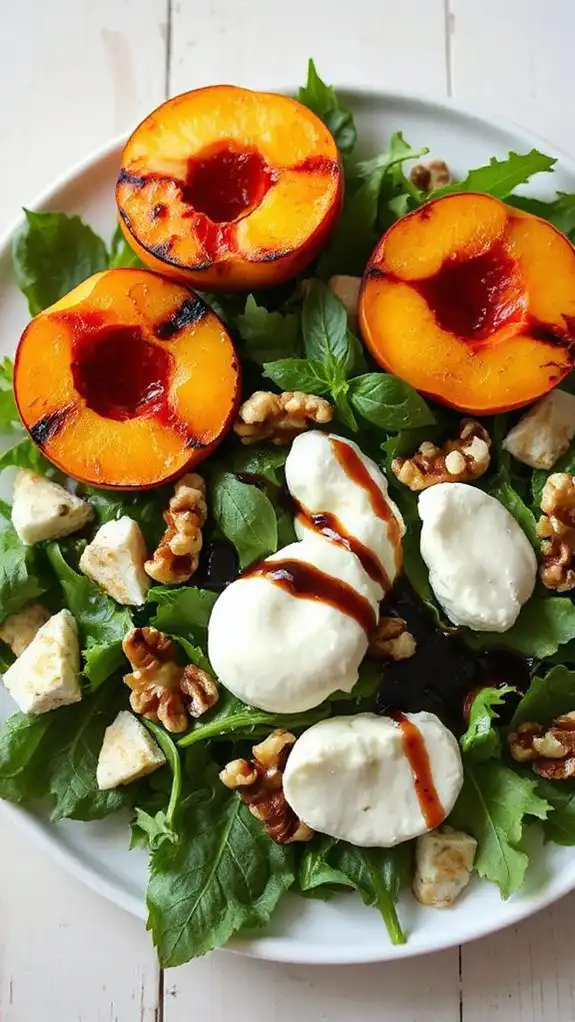 peach and burrata delight peach and burrata delight