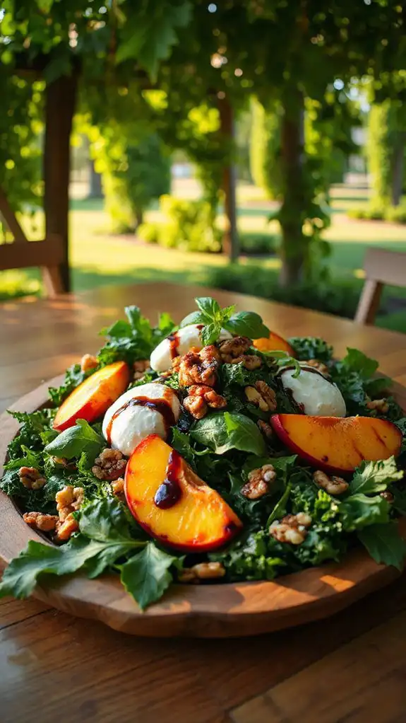 peach and burrata delight
