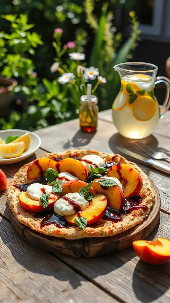 peach and burrata delight