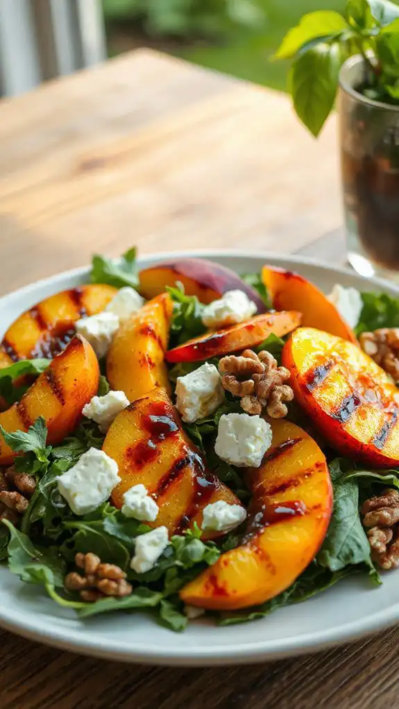 peach arugula salad recipe