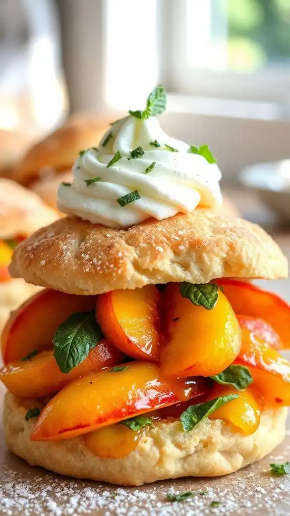 peach basil dessert recipe