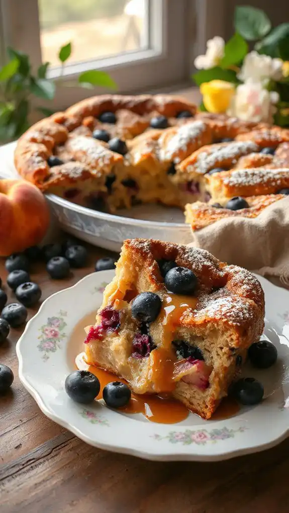 peach blueberry dessert delight