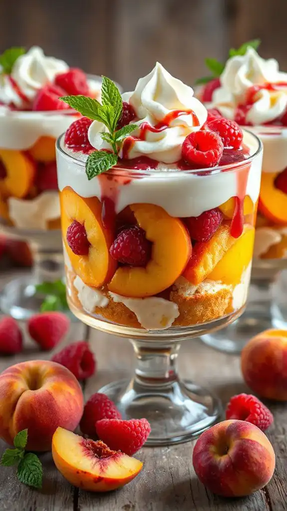 peach dessert layered delight peach dessert layered delight