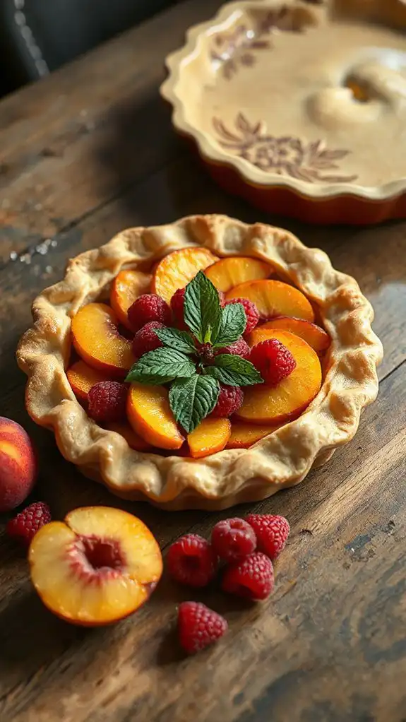 peach melba dessert pie peach melba dessert pie