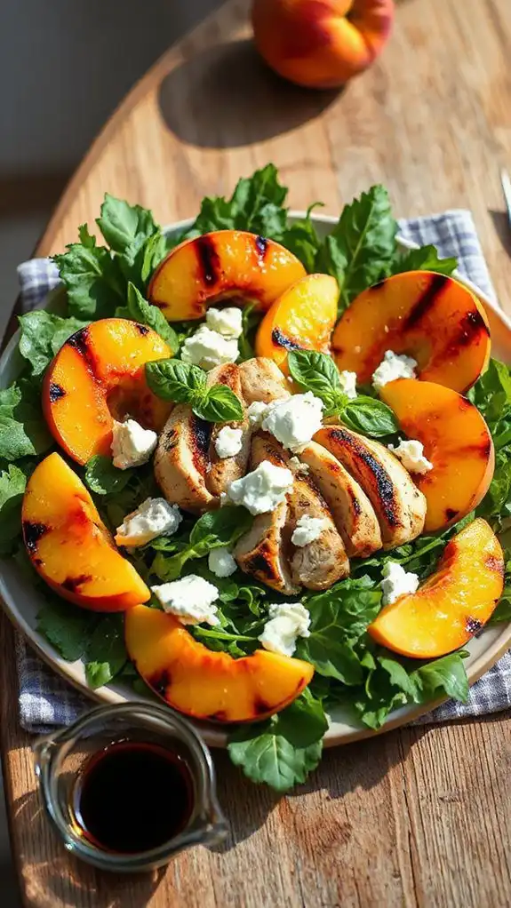 peachy grilled chicken salad peachy grilled chicken salad