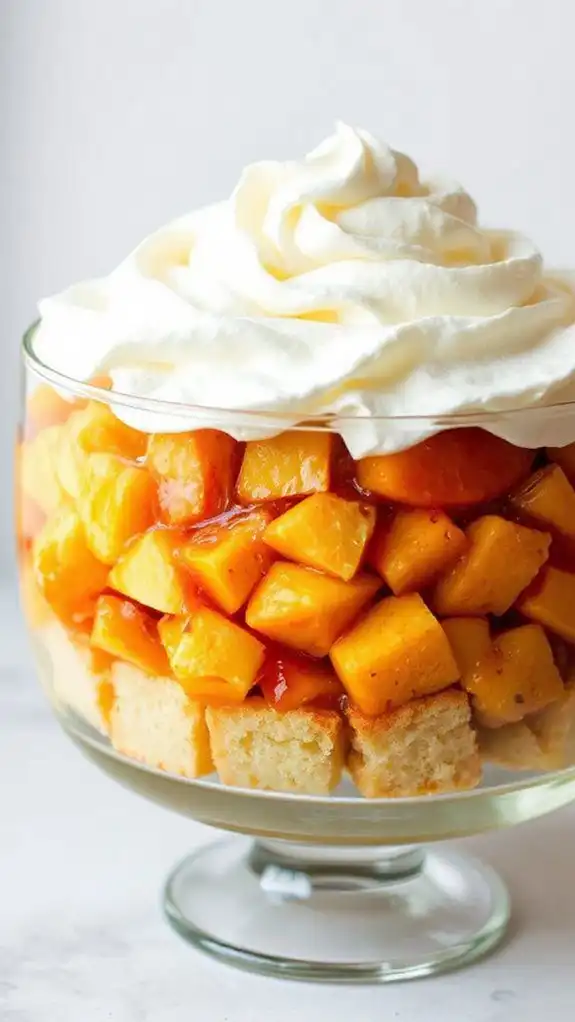 peachy sweet tea dessert