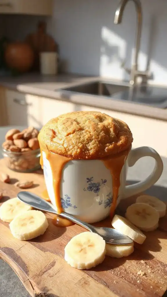 peanut butter banana cake