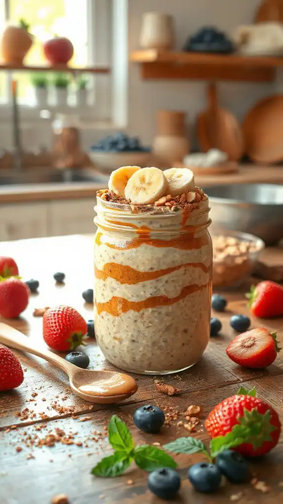 peanut butter banana oats