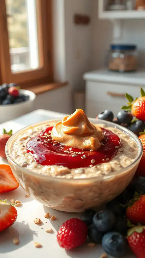 peanut butter jelly oatmeal peanut butter jelly oatmeal