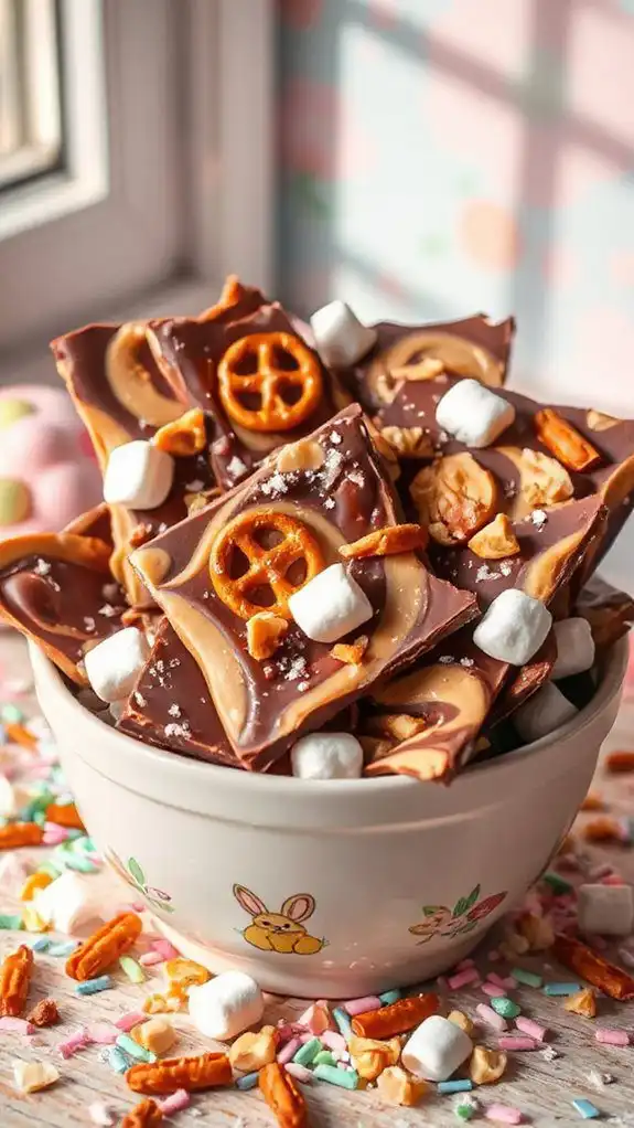 peanut butter marshmallow chocolate bark peanut butter marshmallow chocolate bark