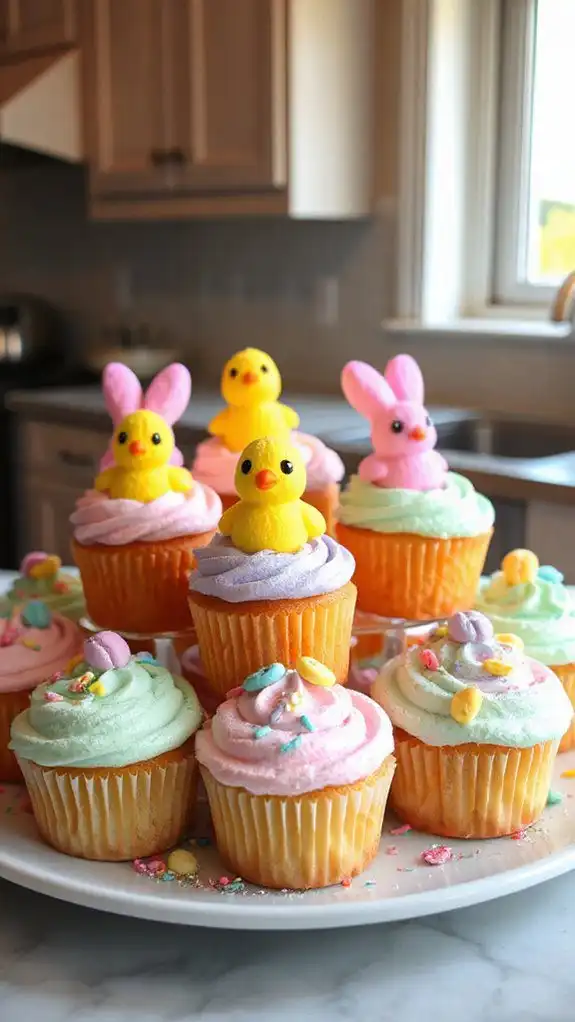 peeps themed cupcake treats peeps themed cupcake treats