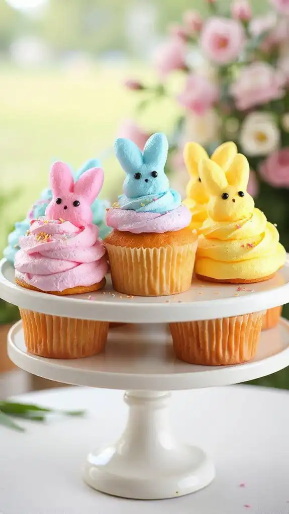 pees marshmallow themed cupcakes treat