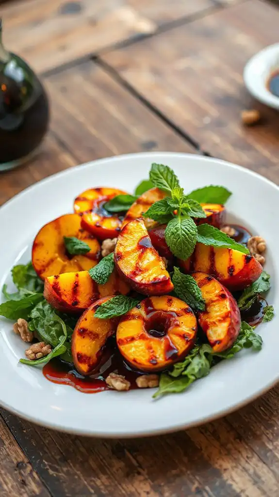 perfectly grilled stone fruits