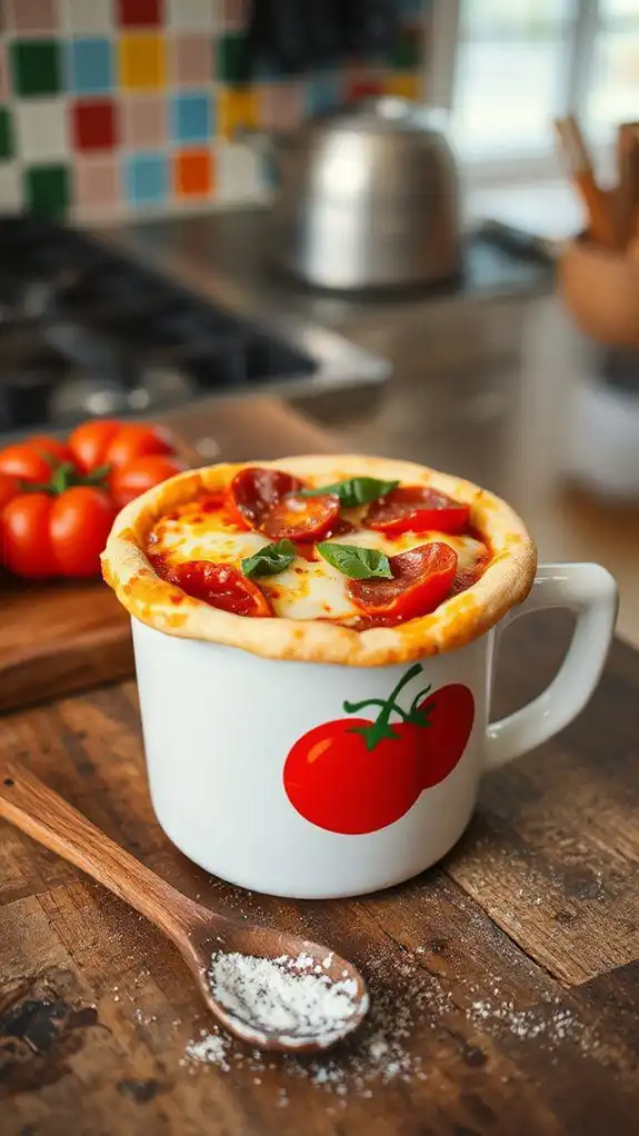 personalized mug pizza recipe