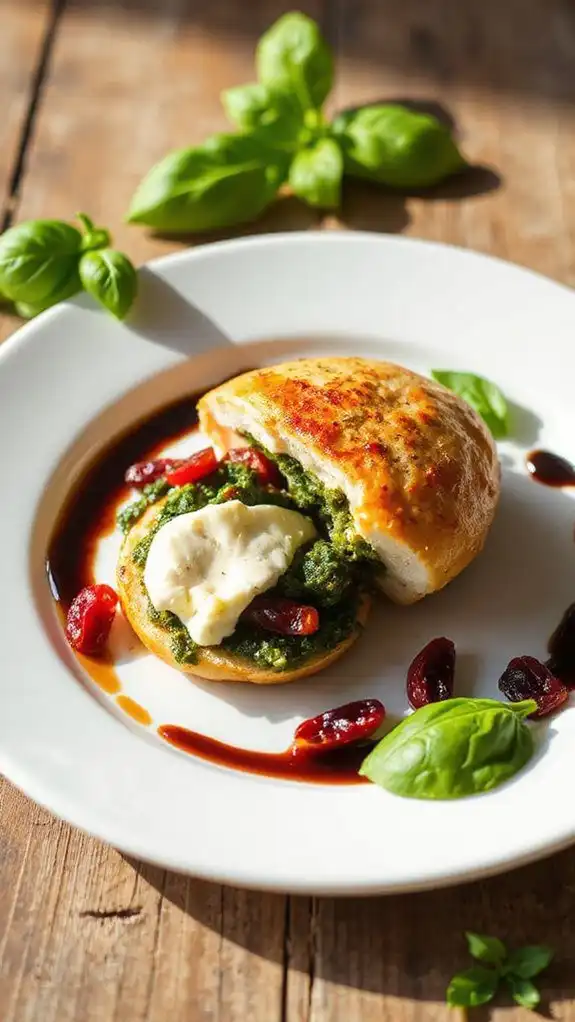 pesto goat cheese chicken