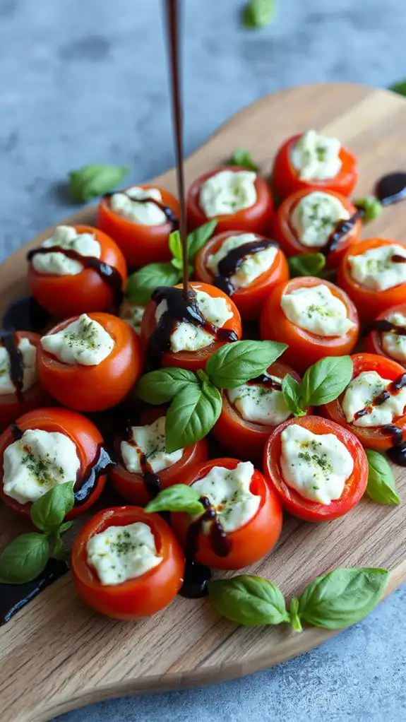 pesto ricotta filled tomatoes pesto ricotta filled tomatoes