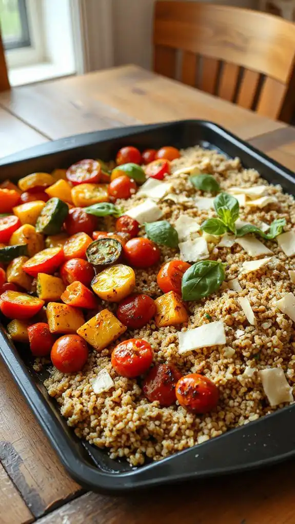 pesto veggie quinoa bake pesto veggie quinoa bake