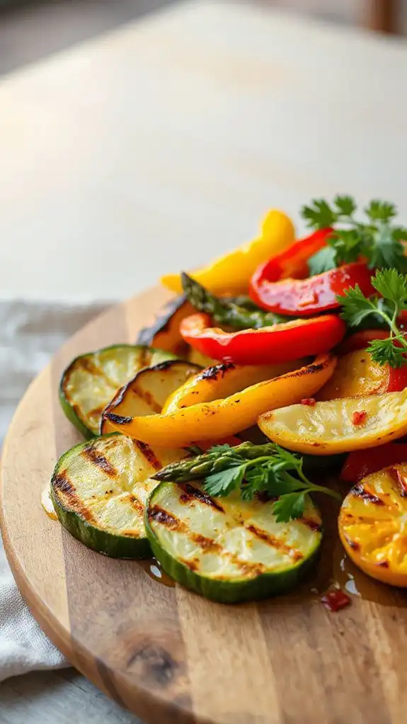 pickle brined grilled vegetables