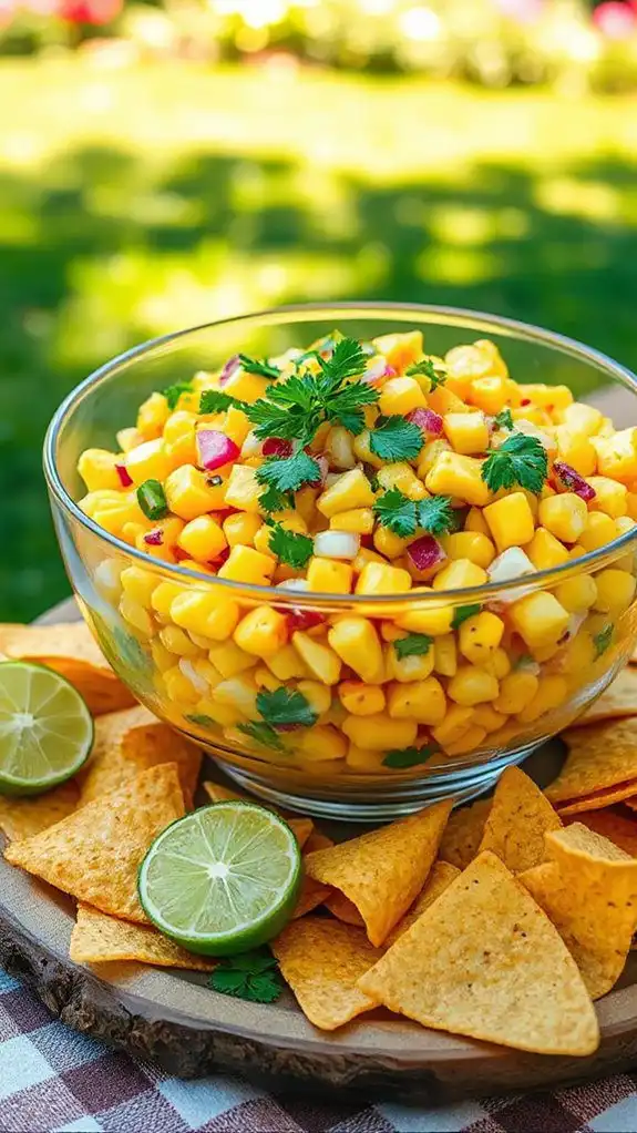 pineapple corn salsa dip