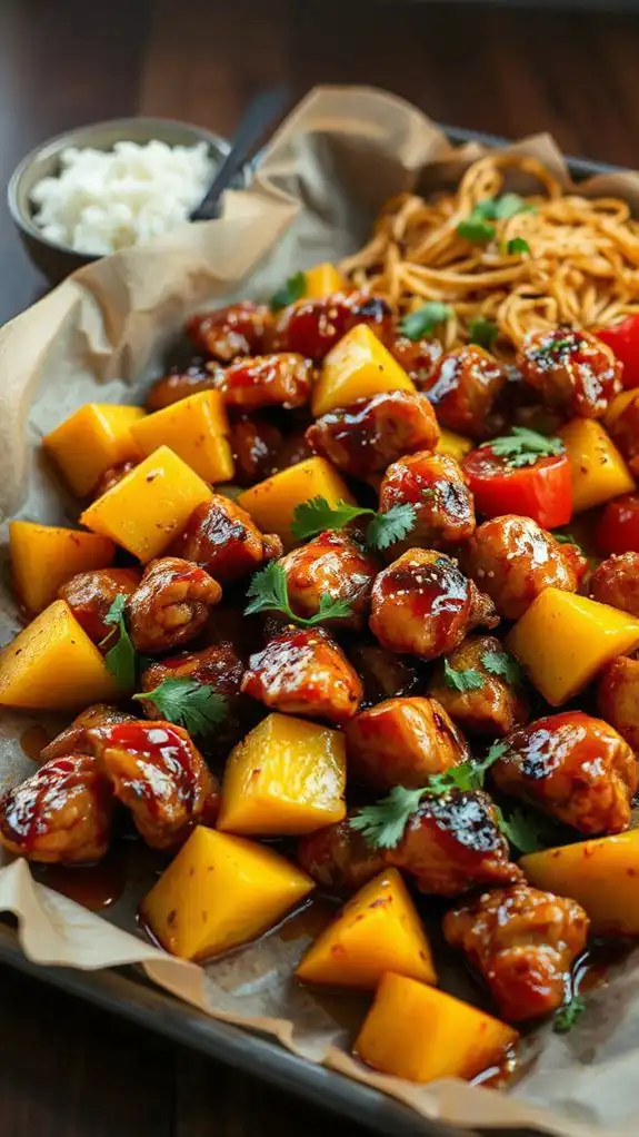 pineapple flavored chicken dish
