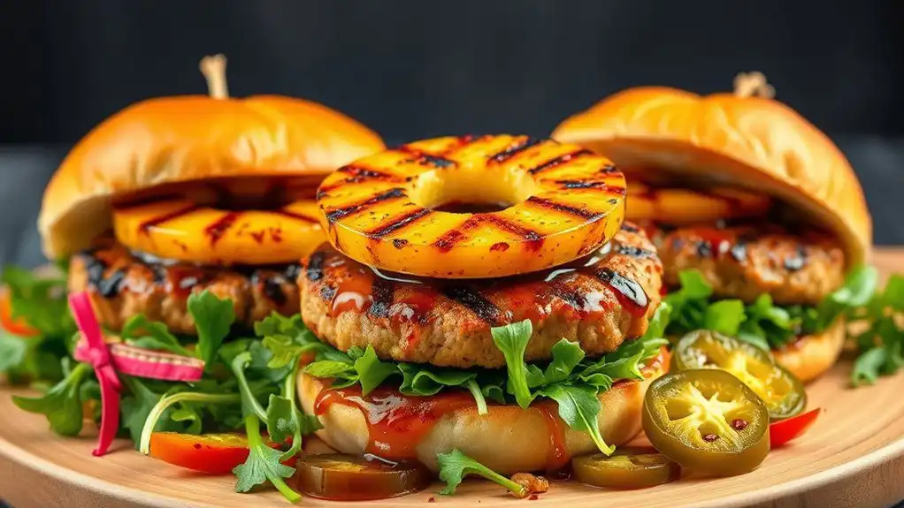 pineapple flavored turkey burgers