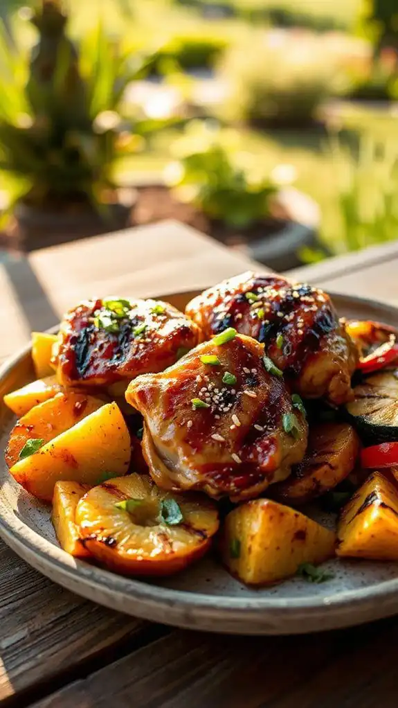 pineapple glazed teriyaki chicken