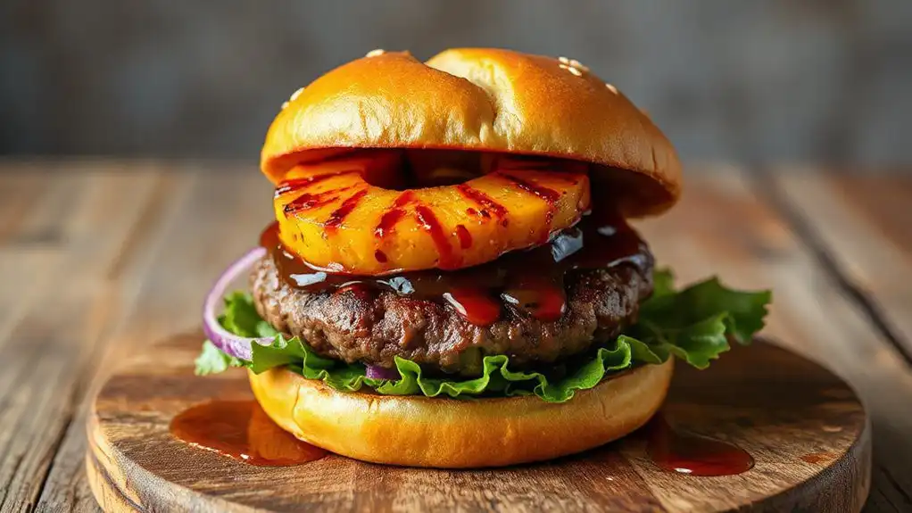 pineapple infused teriyaki burger pineapple infused teriyaki burger